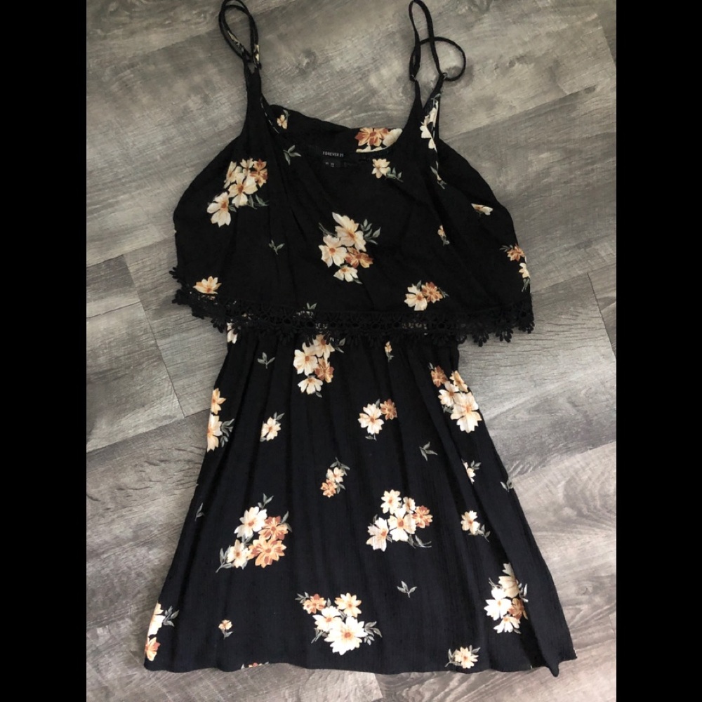 F21 Floral mini dress